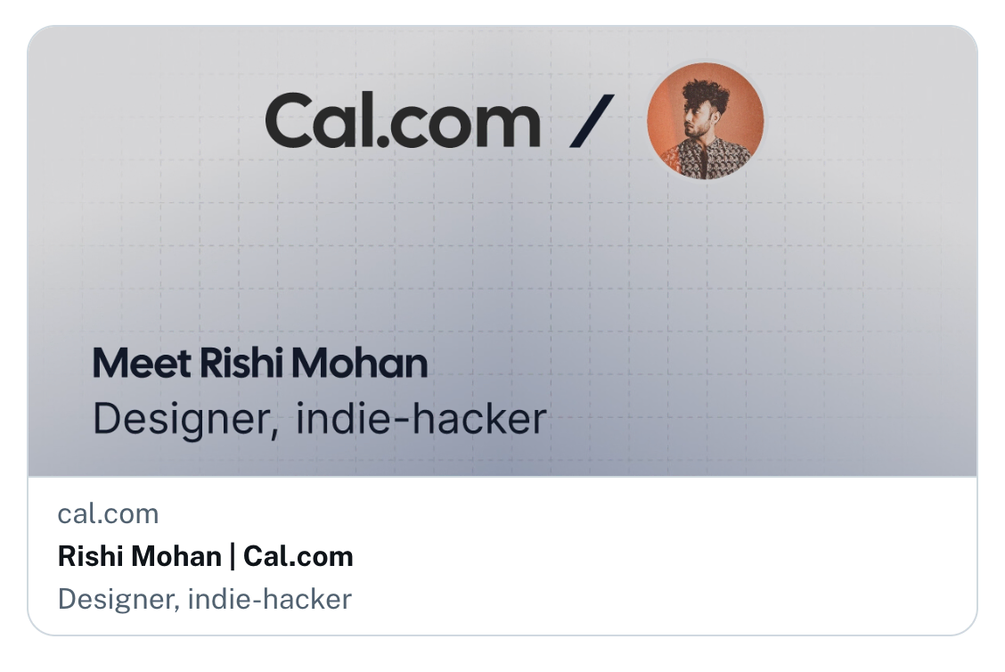 Calcom Profile OG Image