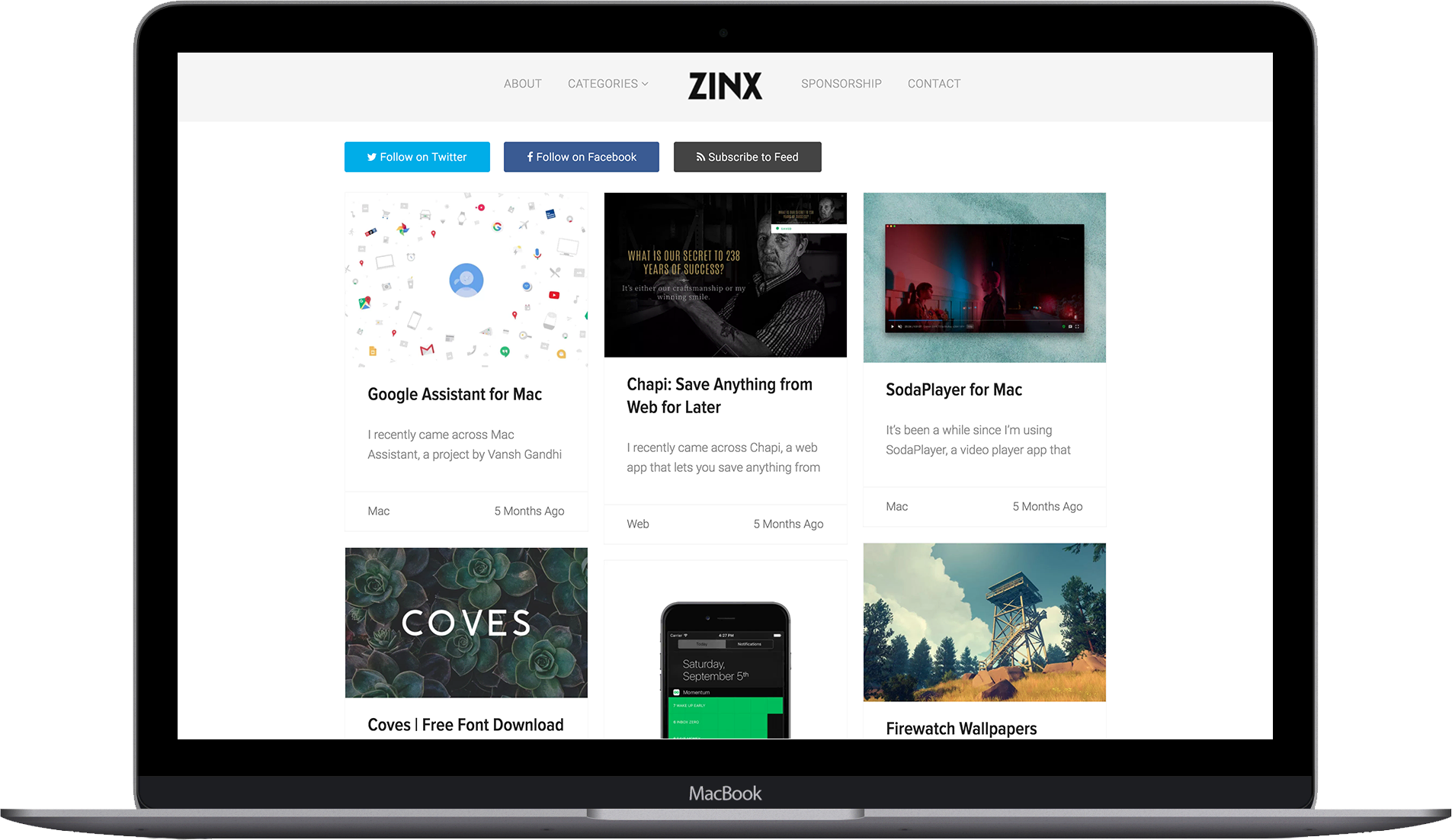 Zinx Screenshot